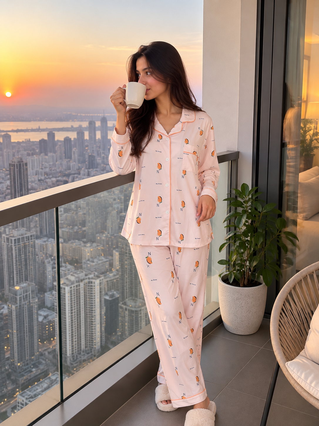 Printed Pajama Set