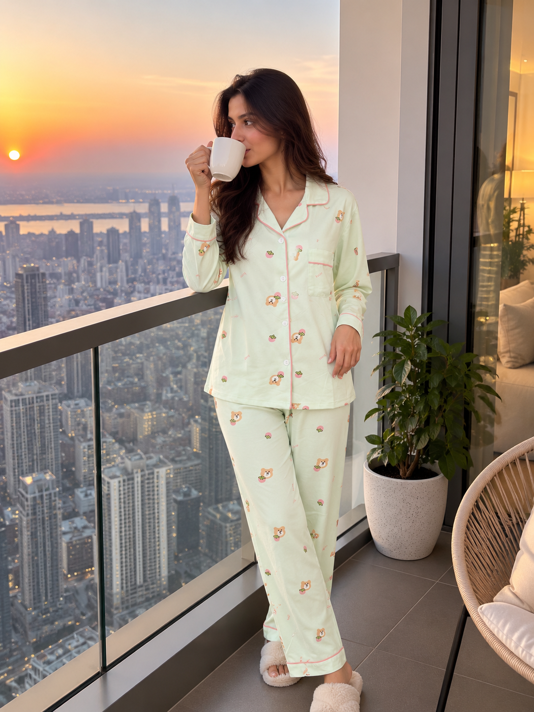 Printed Pajama Set - Image 3