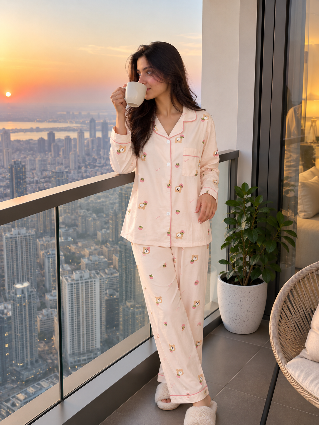 Printed Pajama Set - Image 4