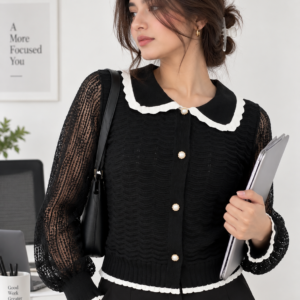 Pearl Button Knit Cardigan